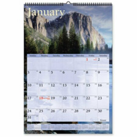 PEN2PAPER Monthly Wall Calendar - Scenic Photos - 12in.x17in PE3748783